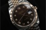 Rolex Datejust 41mm Ref. 126331Rolex Datejust 41mm Ref. 126331 – Diamond DialWebsite Description: Elevate your collection with the Rolex Datejust 41 Ref. 126331, featuring a sophisticated chocolate dial set with diamond hour markers, a luxurious 18K Everose gold and Oystersteel construction, and the iconic fluted Everose gold bezel. Finished with Rolex’s signature Jubilee bracelet and Cyclops date magnification, this timepiece combines timeless elegance with unmistakable luxury. - Image 2